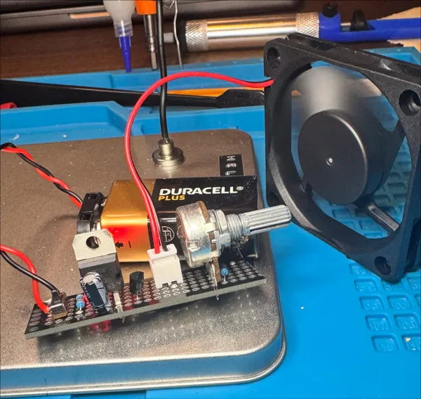 First version on a perfboard
